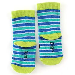 Cute Walk by Babyhug Disney   Anti-Bacterial Ankle Length  Striped Solid & Mickey Mouse Graphics Pack of 3- Blue & Green