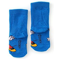 Cute Walk by Babyhug Disney   Anti-Bacterial Ankle Length Mickey Mouse Graphics Pack of 3- Blue & Red