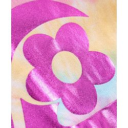Babyhug Cotton Half Sleeves Tie and Dye T-Shirt With Foil Text Print - Multicolor