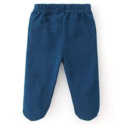 Babyhug Cotton Knit Interlock Footed Bootie Leggings Polka Dots & Deer Print Pack of 3 - Pink Purple & Blue