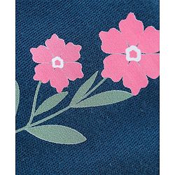 Babyhug Cotton Knit Interlock Footed Bootie Leggings Polka Dots & Deer Print Pack of 3 - Pink Purple & Blue