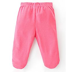 Babyhug Interlock Cotton Knit Footed Bootie Leggings Floral Print Pack of 3 - Multicolour