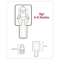 Babyhug 3 in 1 Baby Carry Nest Cum Sleeping Bag Little Princess Embroidery - Pink