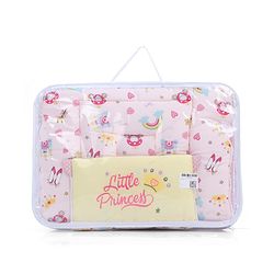 Babyhug 3 in 1 Baby Carry Nest Cum Sleeping Bag Little Princess Embroidery - Pink