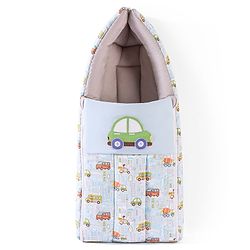 Babyhug 3 in 1 Baby Carry Nest Cum Sleeping Bag Little Princess Embroidery - Pink
