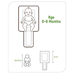 Babyhug 3 in 1 Baby Carry Nest Cum Sleeping Bag Little Princess Embroidery - Pink