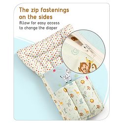 Babyhug 3 in 1 Baby Carry Nest Cum Sleeping Bag Little Princess Embroidery - Pink