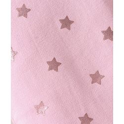 Babyhug Cotton Looper Knit Full Length  Jeggings Star Print -  Pink