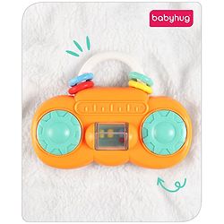 Babyhug Mini Radio Shape Baby Rattle - Yellow