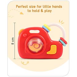 Babyhug Camera Shape Baby Rattle - Red