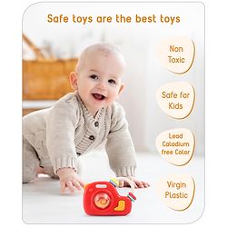 Babyhug Camera Shape Baby Rattle - Red