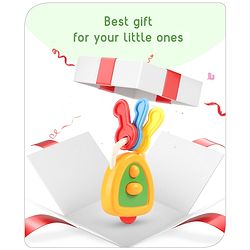 Babyhug Car Keys Shape Baby Rattle - Multicolour