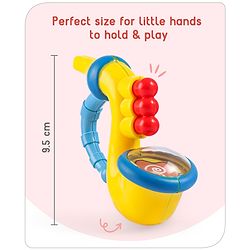 Babyhug Trumpet Shape Baby Rattle - Yellow & Blue