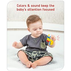 Babyhug Trumpet Shape Baby Rattle - Yellow & Blue