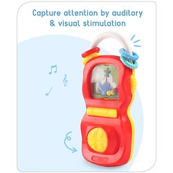 Babyhug Phone Shape Baby Rattle- Red