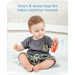 Babyhug Phone Shape Baby Rattle- Red