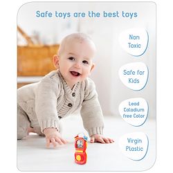 Babyhug Phone Shape Baby Rattle- Red