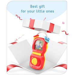 Babyhug Phone Shape Baby Rattle- Red