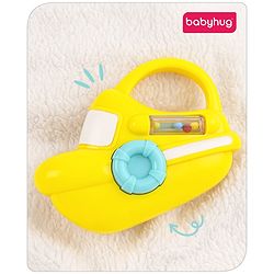 Babyhug Speed Boat Baby Rattle- Yellow