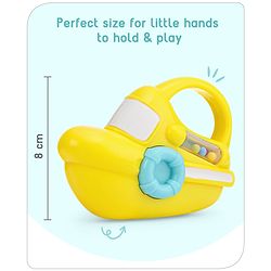 Babyhug Speed Boat Baby Rattle- Yellow