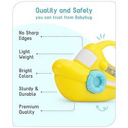 Babyhug Speed Boat Baby Rattle- Yellow