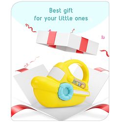 Babyhug Speed Boat Baby Rattle- Yellow