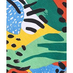 Babyhug Cotton Half Sleeves T-Shirt With Abstract Print - Multicolor
