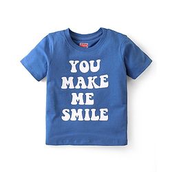 Babyhug Cotton Knit Half Sleeves  T-Shirts Striped & Text Graphics Pack of 3 - Multicolour