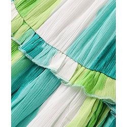 Babyhug Woven Sleeveless Striped Frock - Multicolour