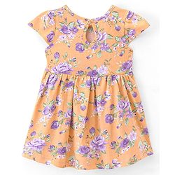 Babyhug Cotton  Knit Half Sleeves Frock with Polka Dot Print Pack of 2 - Multicolor