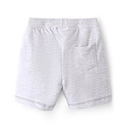 Babyhug Cotton Looper Mid Thigh Length Shorts Stripe Design -Grey