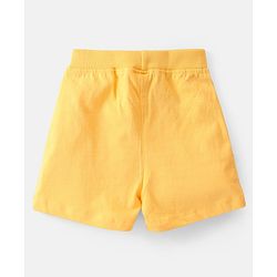 Babyhug Cotton Looper Knit Mid Thigh Shorts With Animal Print Pack of 2 - Multicolour