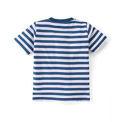 Babyhug Disney Cotton Single Jersey Knit Dungaree With Half Sleeves Tee And 101 Dalmatians Graphics - Blue & Red