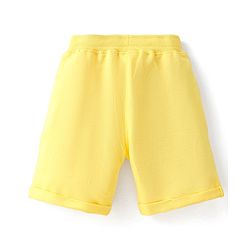 Babyhug Disney Single Jersey Knit Half Sleeves T-Shirt And Shorts Set With Mickey Mouse Graphics - Blue & Yellow