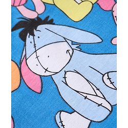 Babyhug Disney Cotton Knit Single Jersey Half Sleeve Night Suit With Winnie The Pooh Print - Blue