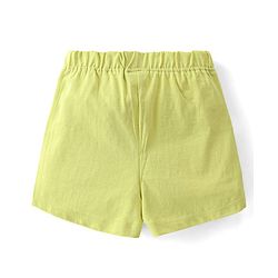 Babyhug Single Jersey Cotton Knit Mid Thigh Length Polka Dots & Strawberry Print Shorts Pack of 2 - Pink & Green