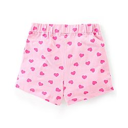 Babyhug Single Jersey Knit Mid Thigh Shorts with Polka Dot Print Pack of 2- Multicolor