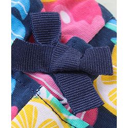 Babyhug Cotton Knit Mid Thigh Shorts with Polka Dot Print Pack of 2- Multicolor