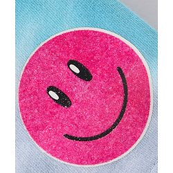 Babyhug Cotton Looper Knit Mid Thigh Smiley Printed Tie & Dye Shorts - Multicolour