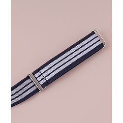 Babyhug Free Size Striped Belt - Navy Blue