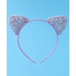 Babyhug Glitter Ears Applique Hair Band - Silver