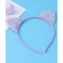Babyhug Glitter Ears Applique Hair Band - Silver