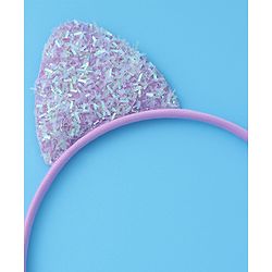 Babyhug Glitter Ears Applique Hair Band - Silver