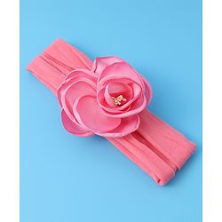 Babyhug Free Size Headbands With Flower Applique Pack of 3 - Yellow Pink & Purple