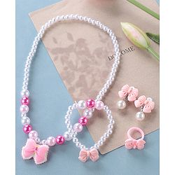 Babyhug Free Size  Jewellery Set with Bow Applique - Multicolor