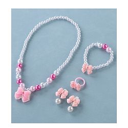 Babyhug Free Size  Jewellery Set with Bow Applique - Multicolor