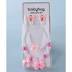 Babyhug Free Size  Jewellery Set with Bow Applique - Multicolor