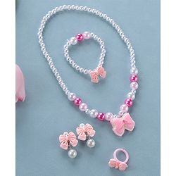 Babyhug Free Size  Jewellery Set with Bow Applique - Multicolor