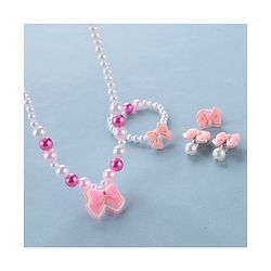 Babyhug Free Size  Jewellery Set with Bow Applique - Multicolor
