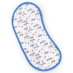 Babyhug Cotton Double Layered Burp Cloth Pack of 2- Blue & Yellow